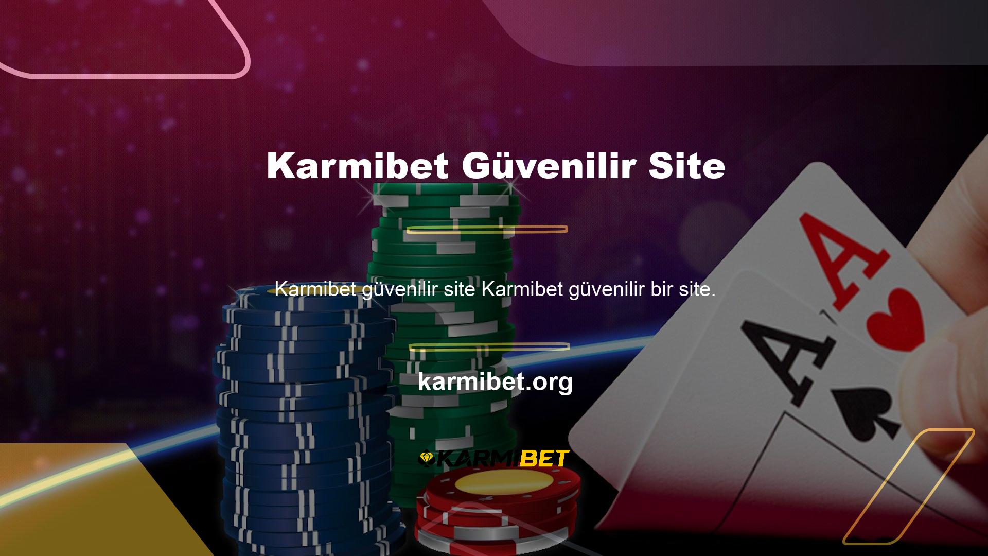 Karmibet genel saygı gösteren, modası geçmiş hizmetler sunmayan ve her zaman yenilikçiliği takip eden bir site